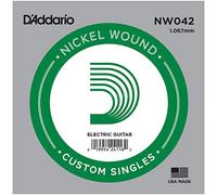 D'Addario Corde pour guitare électrique NW042 – Filet rond en nickel, Calibre .042