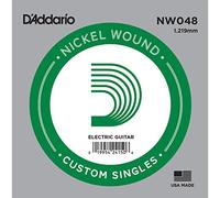 D'Addario NW048 Corde seule avec filet en nickel pour guitare électrique Calibre .048