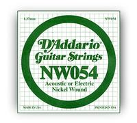 D'Addario NW054 Corde seule avec filet en nickel pour guitare électrique Calibre .054