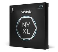 D'Addario – Cordes guitare électrique NYXL1152-3P – Plaqué nickel 11-52 – Jeu de 6 cordes Pack de 3