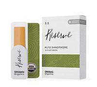D'Addario – Anches pour saxophone alto Organic Reserve 3,5 – Roseau biologique – Paquet de 10