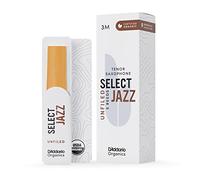 D'Addario - Anches pour saxophone ténor Organic Select Jazz - Roseau biologique - 3M Pack de 5