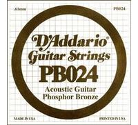 D'Addario – Corde pour guitare acoustique PB024 – Filée en bronze phosphoreux – Calibre .024