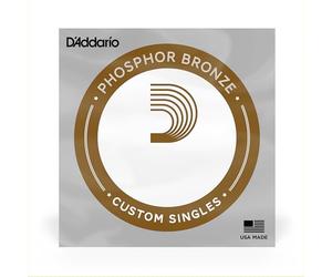 D'Addario PB024 Corde seule avec filet de bronze phosphoreux pour guitare acoustique Calibre .024