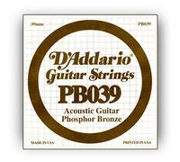 Corde au détail Guitare acoustique D'Addario Filée Phosphore Bronze 039 - PB039