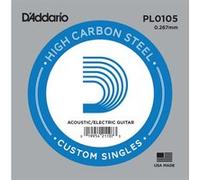 Accessoire pour guitare D'Addario PL0105, .0105 - Corde au détail acier pur - guitare