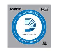 D'Addario PL0135 Corde seule en acier pur pour guitare Calibre .0135