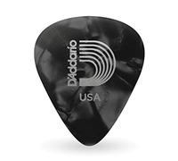 1CBKP7-25 - Médiators guitare Celluloïd motif perle noirs, pack de 25, Extra Heavy