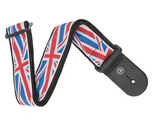 D'Addario Planet Waves 50A11 Sangle de guitare tissée Union Jack
