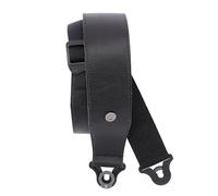 D'Addario Comfort Leather Auto Lock Guitar Strap Black
