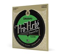 D'Addario Cordes pour guitare flamenco EJ25B Pro-Arte Nylon composite Tension personnalisée Noir