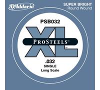 D'Addario ProSteels PSB032 Corde seule longue pour basse Calibre .032