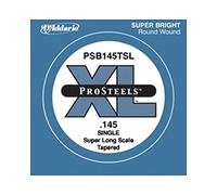 D'Addario ProSteels PSB145TSLextra-longue, sans surfilage,Clibre .145 - Corde au détail - guitare basse
