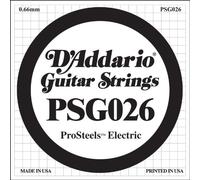 D'Addario ProSteels PSG026 Corde seule pour guitare électrique Calibre .026