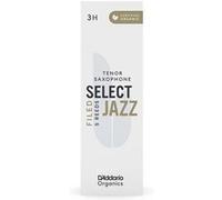 D'Addario Anches saxophone ténor Organic Select Jazz Filed 3H – Biologique – Coupe FR – 5 paquets