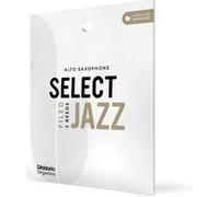 Anches pour saxophone alto D'Addario Organic Select Jazz, coupe à la française, force 2 Medium, emballages individuels (pack de 3)