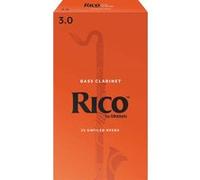 D'Addario - Rico Rea2530 - Anches Rico Royal Clarinette Basse, Force 3.0, Pack De 25 Anches clarinette basse