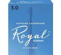 D'Addario – Anches pour saxophone soprano Royal 3.0 – Boîte de 10