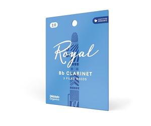 D'Addario Royal Organic Anches Clarinette Sib Force 2.0, Pack de 3