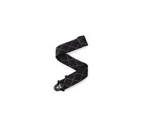 D'ADDARIO Sangle De Guitare Auto-Lock Rembourrée, Diamants Noirs
