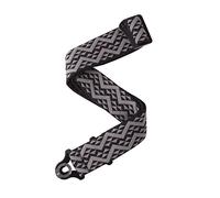 D'Addario Sangle Guitare Auto Lock Rembourrée Noir/Argent