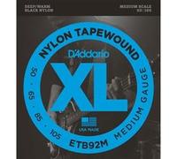 D'Addario Tapewound ETB92M Medium 50-105, longueur moyenne - revêtement nylon - jeu guitare basse
