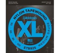 D'Addario Jeu pour guitare basse Tapewound ETB92S Medium 50-105, longueur courte, revêtement nylon
