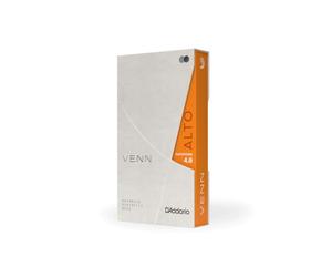 D'Addario VENN G2 Synthetic Alto Saxophone Reeds - Anches de saxophone alto avec une construction synthétique avancée de fibres polymères, résine, canne naturelle - Résistance 40