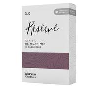 D'Addario – Anches pour clarinette Organic Reserve Classic – Roseau biologique 3.0 – Pack de 10