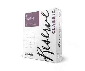 D'Addario Woodwinds DCT1030 Reserve Boîte de 10 Anches pour Classic Clarinette SIB Force 3 Blanc