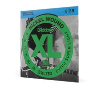 D'Addario Cordes pour guitare électrique EXL130 Nickel Wound Extra-Super Light 8-38