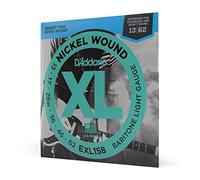 D'Addario Cordes pour guitare électrique EXL158 Nickel Wound Baryton Light 13-62