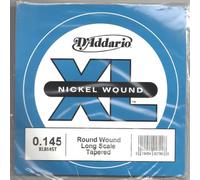 D'Addario Corde pour guitare basse XLB145T – diapason long .145, filet nickel, sans surfilage