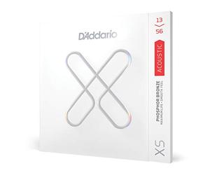 D'Addario XS Acoustic Guitar Strings, Phosphor Bronze, Medium, 13-56 | Les cordes XS Phosphor Bronze offrent une durée de vie maximale, un toucher doux et un accord stable.