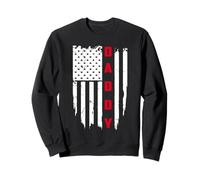 Daddy American Flag Patriotic Funny Fathers Day Sweatshirt