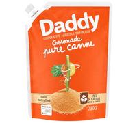 Daddy - Cassonade Pure Canne Non Raffinée - Goût Intense et Croquant - la poche de 750g - Le Lot De 5