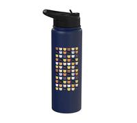 Daddy & Cubs Hairy Bear Pride Drapeau Gay Bear Pride Stainless Steel Insulated Water Bottle