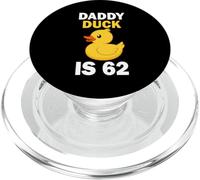 Daddy Duck A 62 Ans T-Shirt Anniversaire Drôle Canard Jaune PopSockets PopGrip pour MagSafe