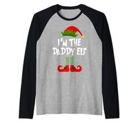 Daddy ELF Christmas Tee for Daddy Costume Tee Manche Raglan