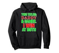 Daddy & Gamer I Win at Both Dad Christmas Father Gaming Dads Sweat à Capuche