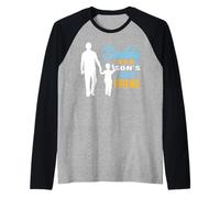 Daddy is Son's First Friend Son to Dad Funny Fathers Day Manche Raglan