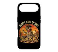 Daddy King of BBQ Drôle T-Rex Dinosaure Fête des pères Coque pour iPhone Air