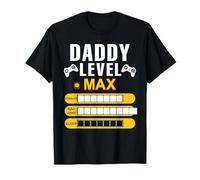 Daddy Level Max Strength Bad Blagues Sleep Gamer Dad Blague T-Shirt
