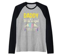 Daddy of A Little Angel - Fausse Couche de Sensibilisation à la Perte du Nourrisson Manche Raglan