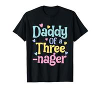 Daddy of A Threenager, 3rd Birthday Matching Family Party T-Shirt