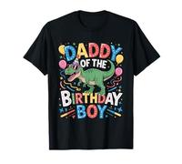 Daddy of The Birthday Boy Dad Birthday Party Dinosaur T-Shirt