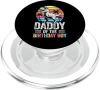 Daddy of The Birthday Party Outfit Dinosaure Dad PopSockets PopGrip pour MagSafe