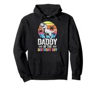 Daddy of The Birthday Party Outfit Dinosaure Dad Sweat à Capuche