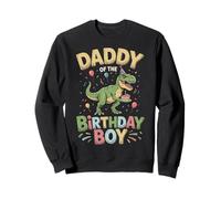 Daddy of The Birthday Party Outfit Dinosaure Retro Dad Sweatshirt