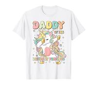 Daddy Of The Birthday Princess Unicorn Birthday Girl's Dad T-Shirt